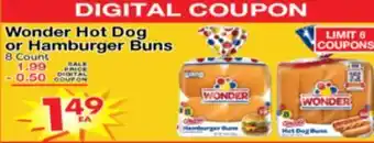 Superior Grocers Wonder Hot Dog or Hamburger Buns offer