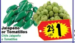 Superior Grocers Jalapeño or Tomatillos offer
