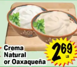 Superior Grocers Crema Natural or Oaxaqueña offer
