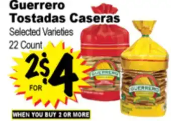 Superior Grocers Guerrero Tostadas Caseras offer