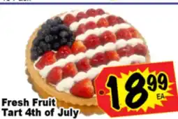 Superior Grocers Fresh Fruit Tart 4th of July offer