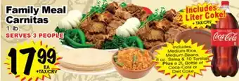 Superior Grocers Family Meal Carnitas offer