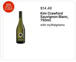 Walgreens Kim Crawford Sauvignon Blanc, 750ml offer