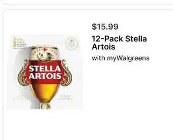 Walgreens 12-Pack Stella Artois offer