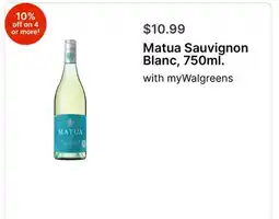 Walgreens Matua Sauvignon Blanc, 750ml offer