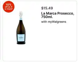 Walgreens La Marca Prosecco, 750ml offer