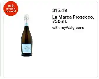 Walgreens La Marca Prosecco, 750ml offer