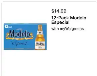 Walgreens 12-Pack Modelo Especial offer