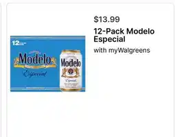 Walgreens 12-Pack Modelo Especial offer