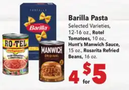 Vallarta Supermarkets Barilla Pasta offer