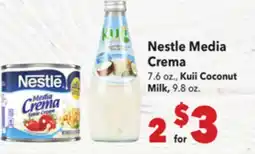 Vallarta Supermarkets Nestle Media Crema offer