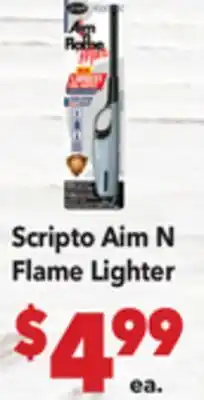 Vallarta Supermarkets Scripto Aim N Flame Lighter offer