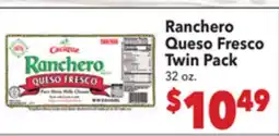 Vallarta Supermarkets Ranchero Queso Fresco Twin Pack offer