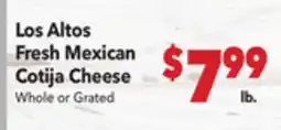 Vallarta Supermarkets Los Altos Fresh Mexican Cotija Cheese offer