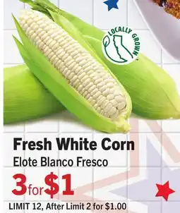 Vallarta Supermarkets Fresh White Corn / Elote Blanco Fresco offer