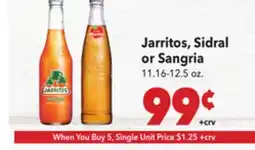 Vallarta Supermarkets Jarritos, Sidral or Sangria offer