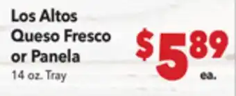 Vallarta Supermarkets Los Altos Queso Fresco or Panela offer