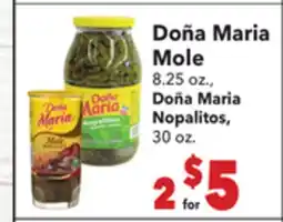 Vallarta Supermarkets Doña Maria Mole offer