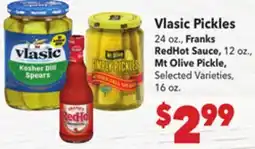 Vallarta Supermarkets Vlasic Pickles offer