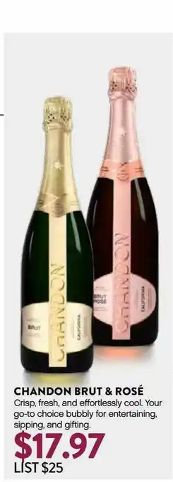 Plum Market Chandon Brut & Rosé offer