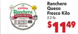 Vallarta Supermarkets Ranchero Queso Fresco Kilo offer