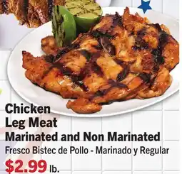 Vallarta Supermarkets Chicken Leg Meat Marinated and Non Marinated / Fresco Bistec de Pollo - Marinado y offer