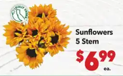 Vallarta Supermarkets Sunflowers 5 Stem offer