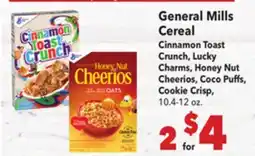 Vallarta Supermarkets General Mills Cereal offer