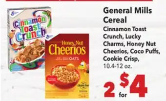 Vallarta Supermarkets General Mills Cereal offer