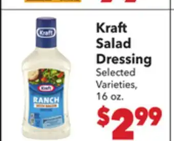 Vallarta Supermarkets Kraft Salad Dressing offer