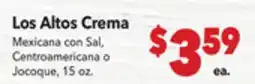 Vallarta Supermarkets Los Altos Crema offer