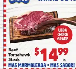Vallarta Supermarkets Beef Tomahawk Steak offer