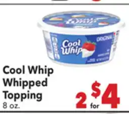 Vallarta Supermarkets Cool Whip Whipped Topping offer