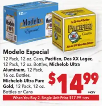 Vallarta Supermarkets Modelo Especial offer