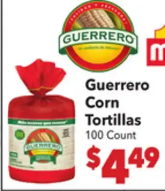 Vallarta Supermarkets Guerrero Corn Tortillas offer