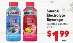 Vallarta Supermarkets SueroX Electrolyte Beverage offer