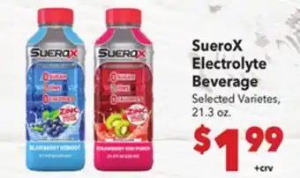 Vallarta Supermarkets SueroX Electrolyte Beverage offer