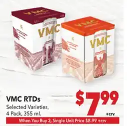 Vallarta Supermarkets VMC RTDs offer