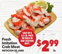 Vallarta Supermarkets Fresh Imitation Crab Meat / IMITACION DE JAIBA offer