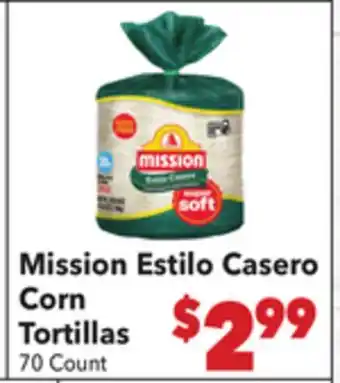 Vallarta Supermarkets Mission Estilo Casero Corn Tortillas offer