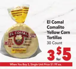 Vallarta Supermarkets El Comal Comalito Yellow Corn Tortillas offer