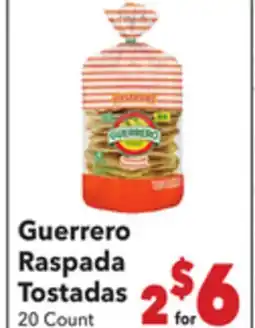 Vallarta Supermarkets Guerrero Raspada Tostadas offer