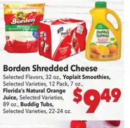 Vallarta Supermarkets Borden Shredded Cheese offer