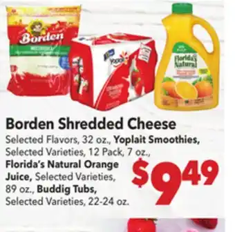 Vallarta Supermarkets Borden Shredded Cheese offer