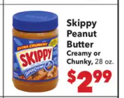 Vallarta Supermarkets Skippy Peanut Butter offer