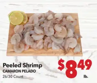 Vallarta Supermarkets Peeled Shrimp/CAMARON PELADO offer