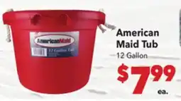 Vallarta Supermarkets American Maid Tub offer