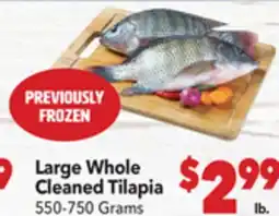 Vallarta Supermarkets Large Whole Cleaned Tilapia offer