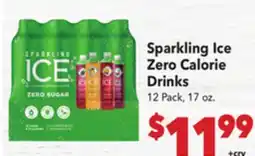 Vallarta Supermarkets Sparkling Ice Zero Calorie Drinks offer