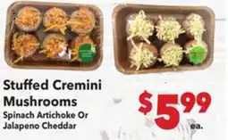 Vallarta Supermarkets Stuffed Cremini Mushrooms offer
